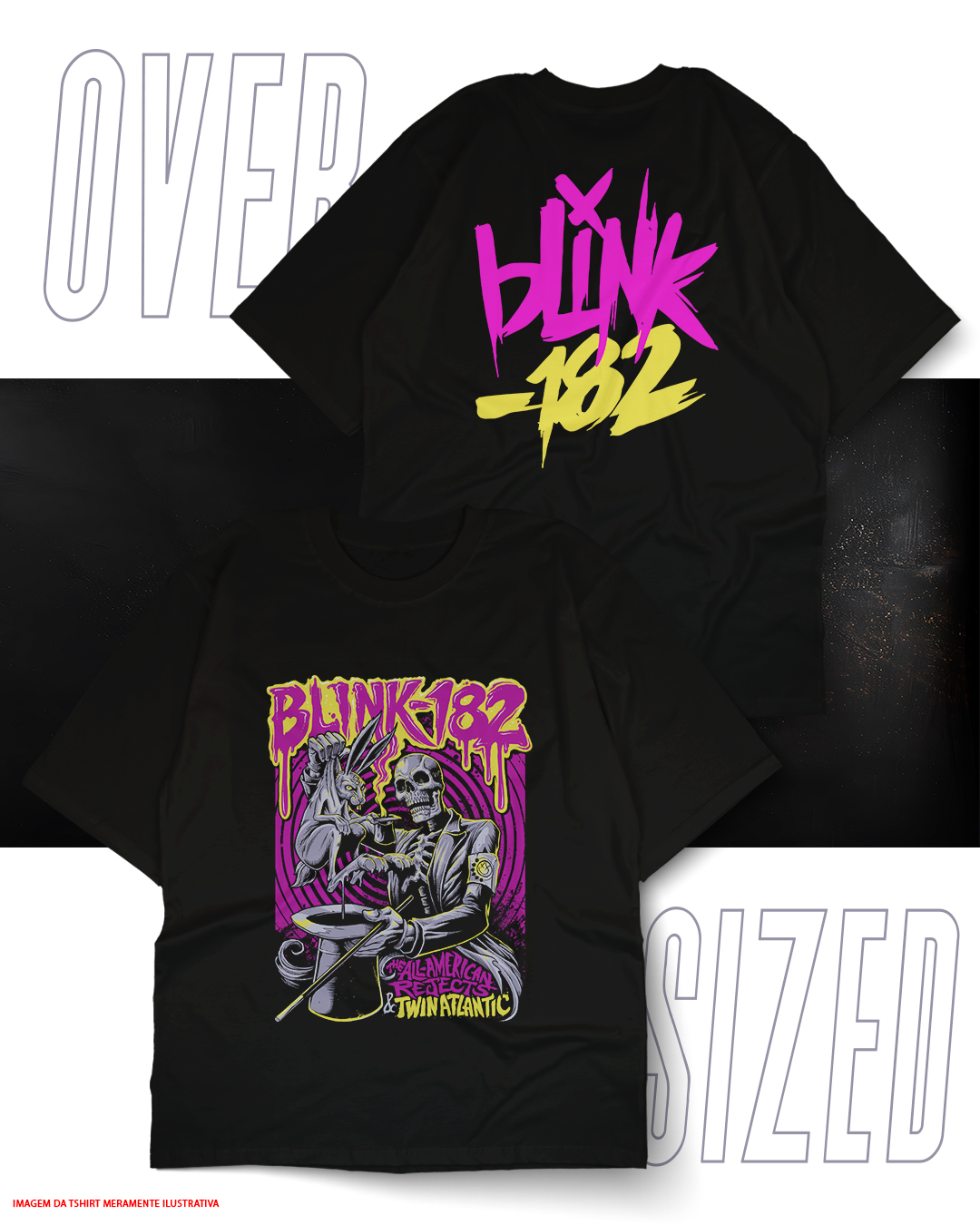Oversized Unissex - Blink 182