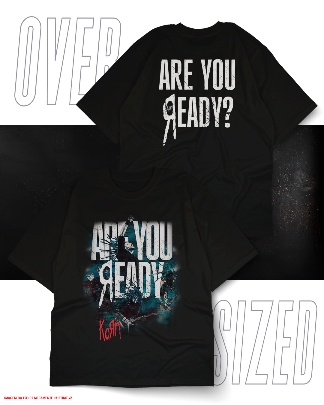 Oversized Unissex - Korn Latin América 2026