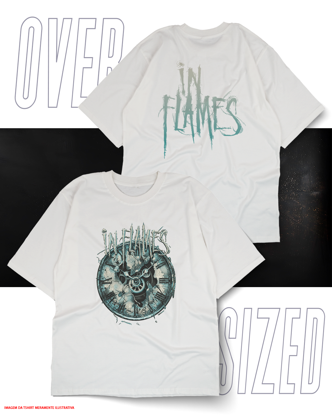 Oversized Unissex - In Flames