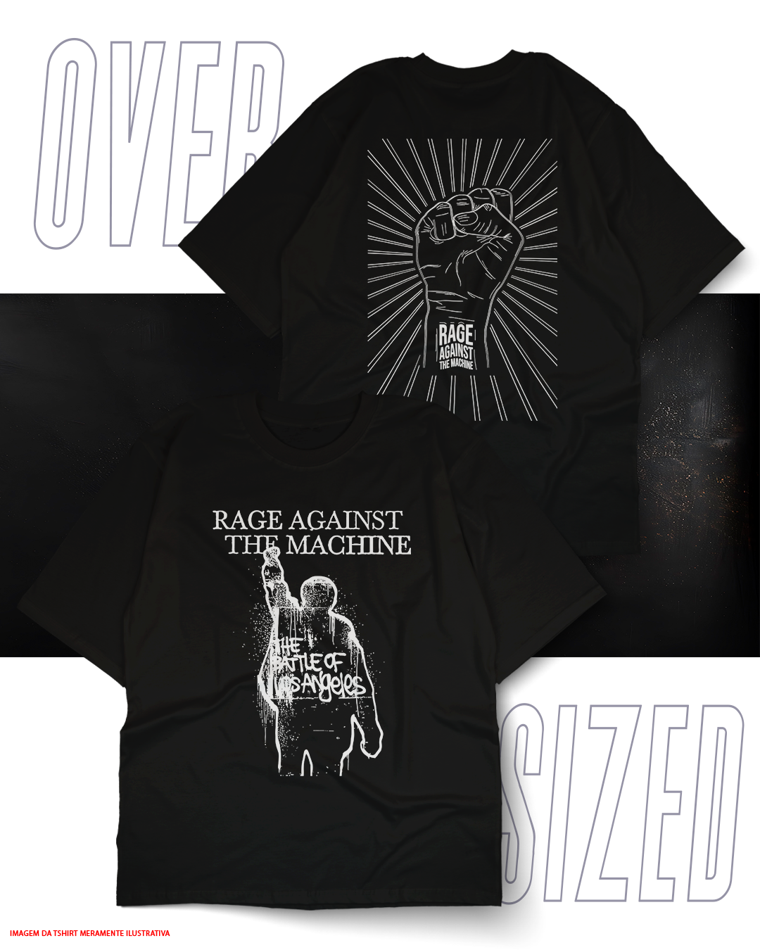 Oversized Unissex - Rage Against the Machine