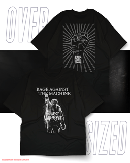 Oversized Unissex - Rage Against the Machine