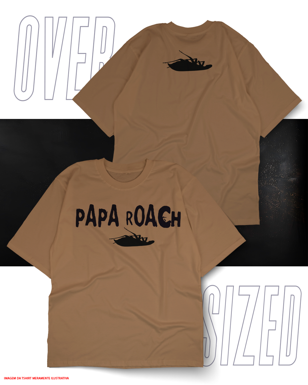 Oversized Unissex - Papa Roach