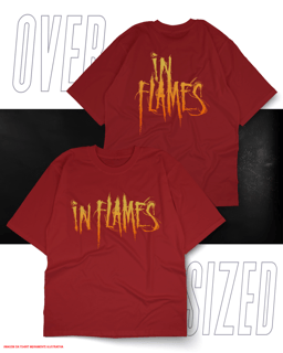 Oversized Unissex - In Flames