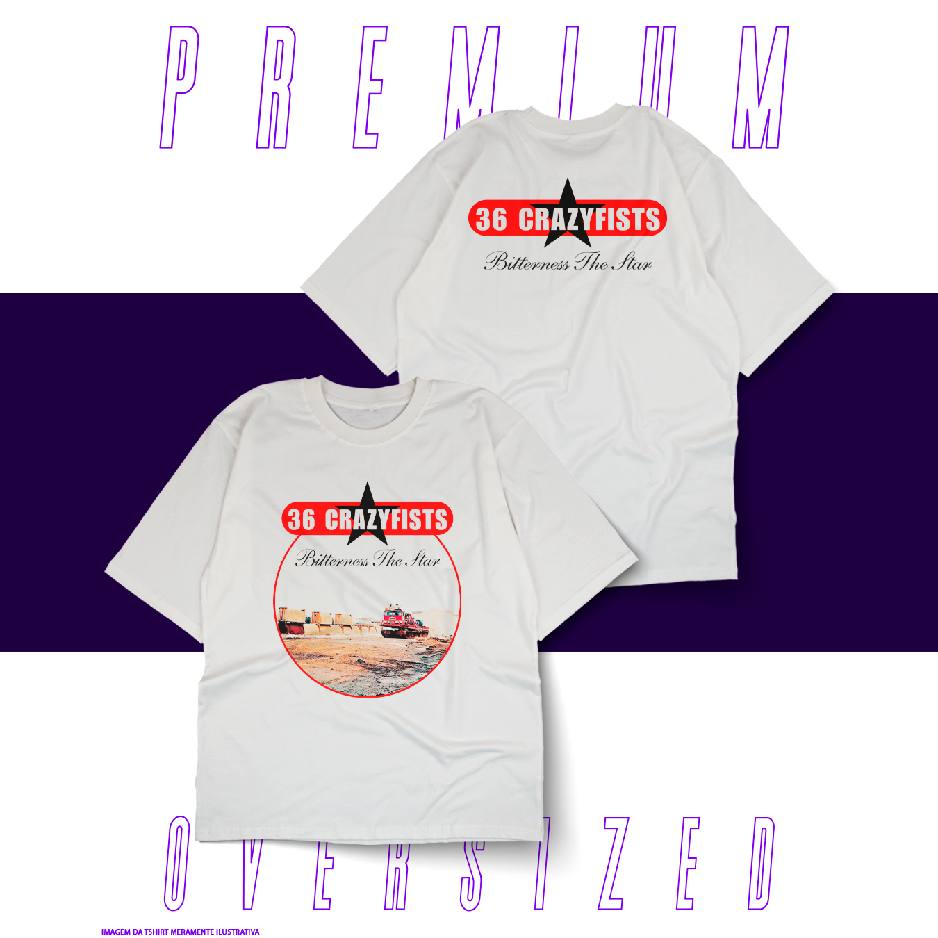 Oversized Unissex - 36 Crazyfists