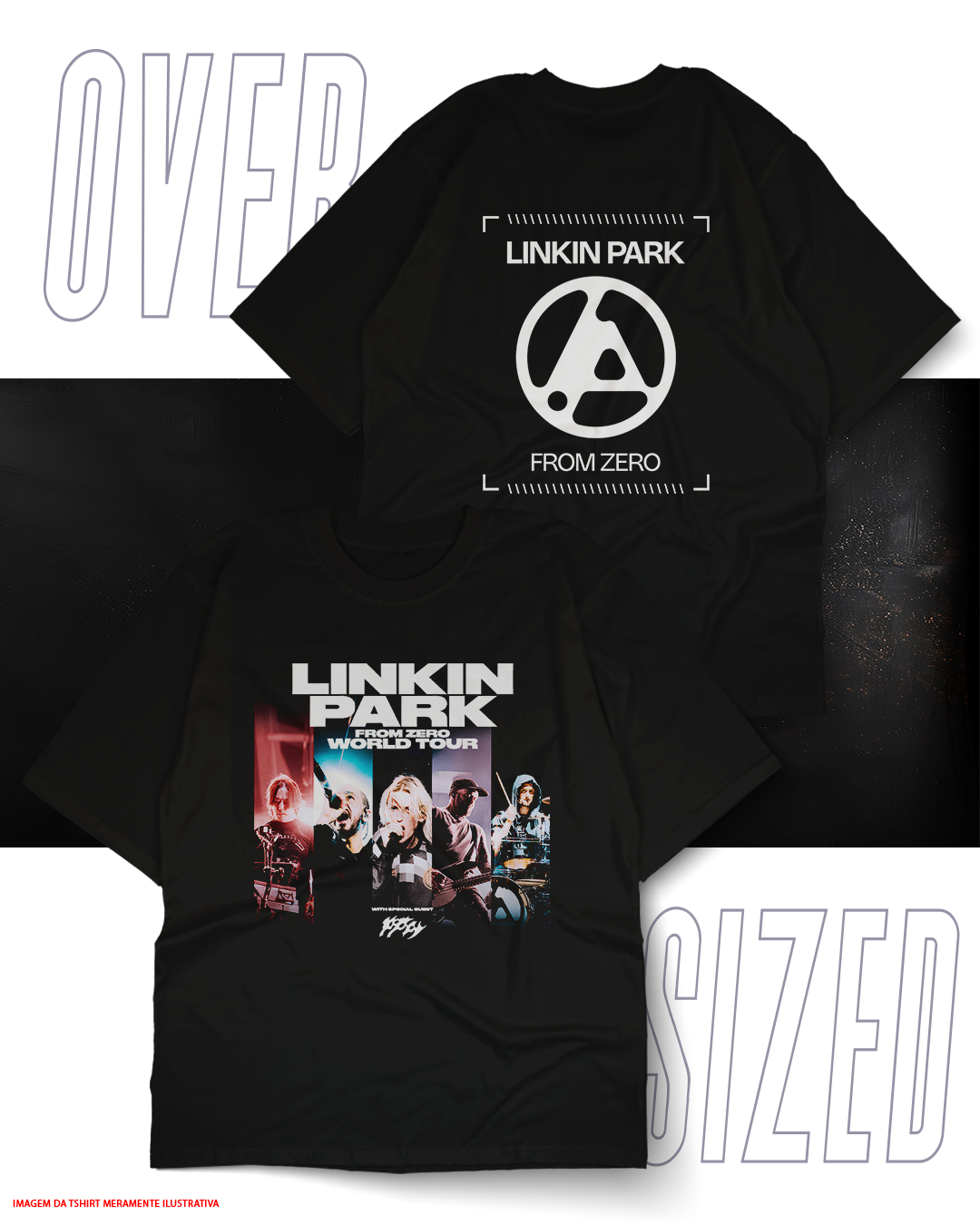 Oversized Unissex - Linkin Park