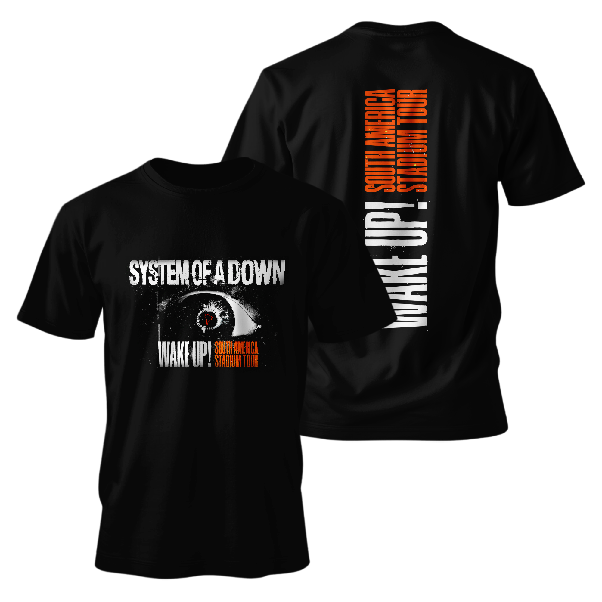 Camiseta Premium - System of a Down - WAKE UP! SOUTH AMERICA STADIUM TOUR