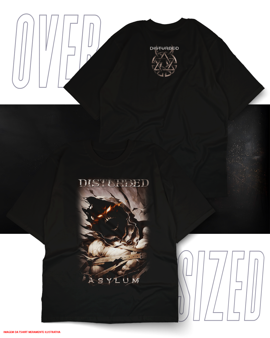Oversized Unissex - Disturbed