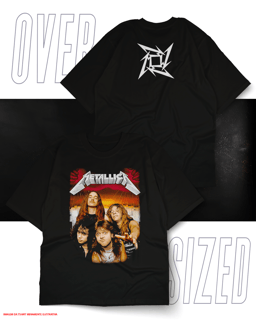 Oversized Unissex - Metallica