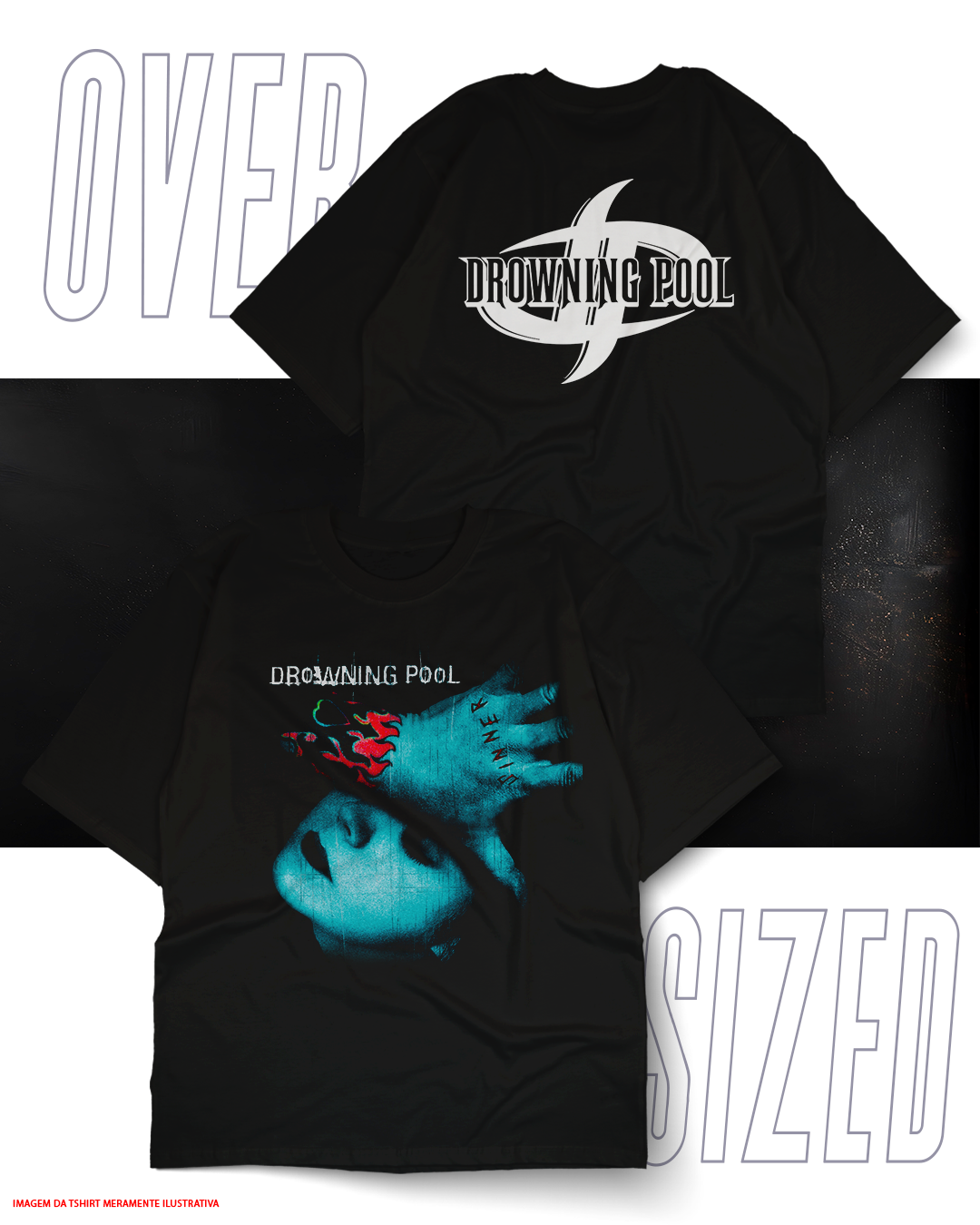 Oversized Unissex - Drowning Pool