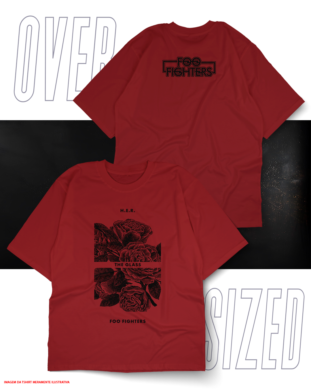 Oversized Unissex - Foo Fighters