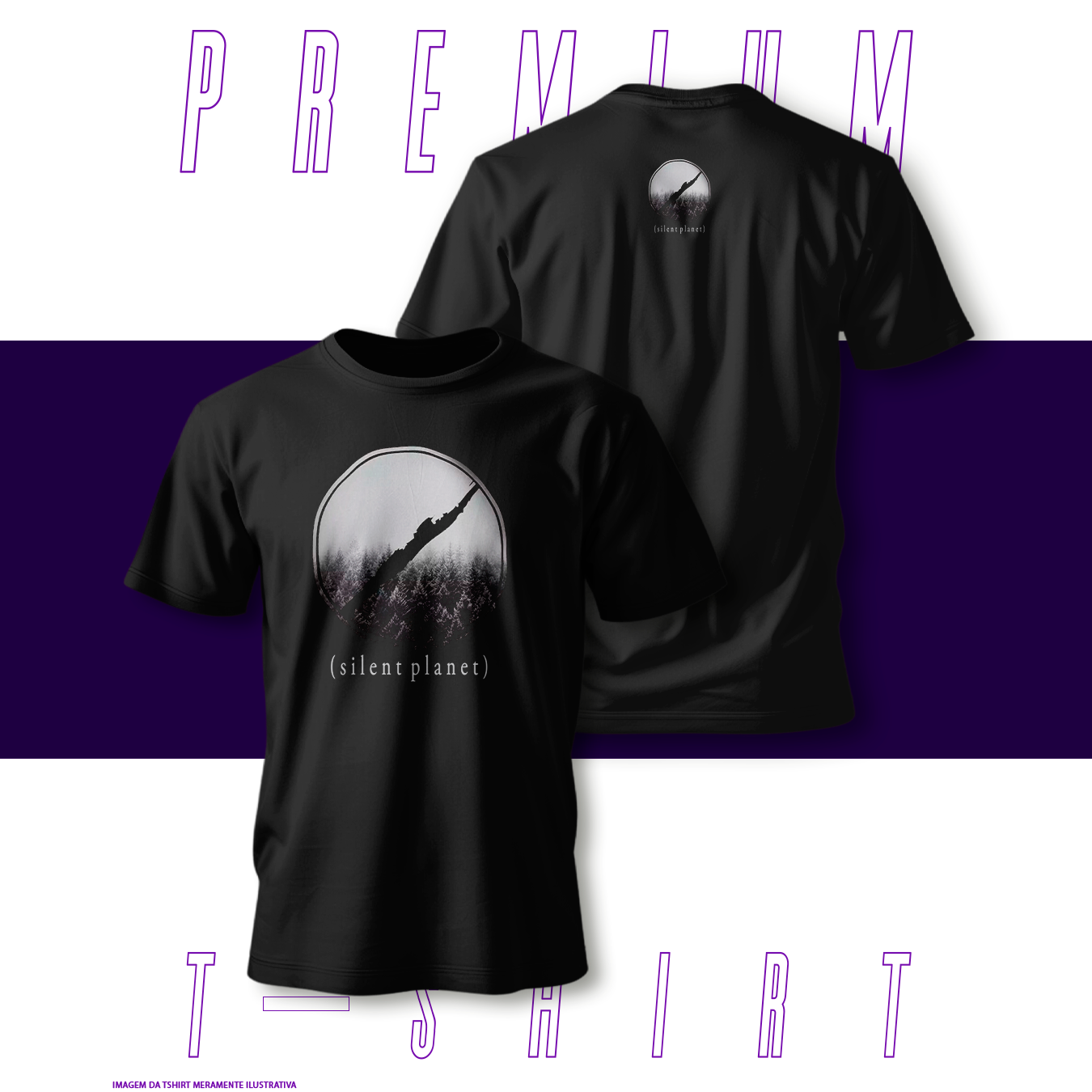 Nome do produto: Camiseta Premium - Silent Planet