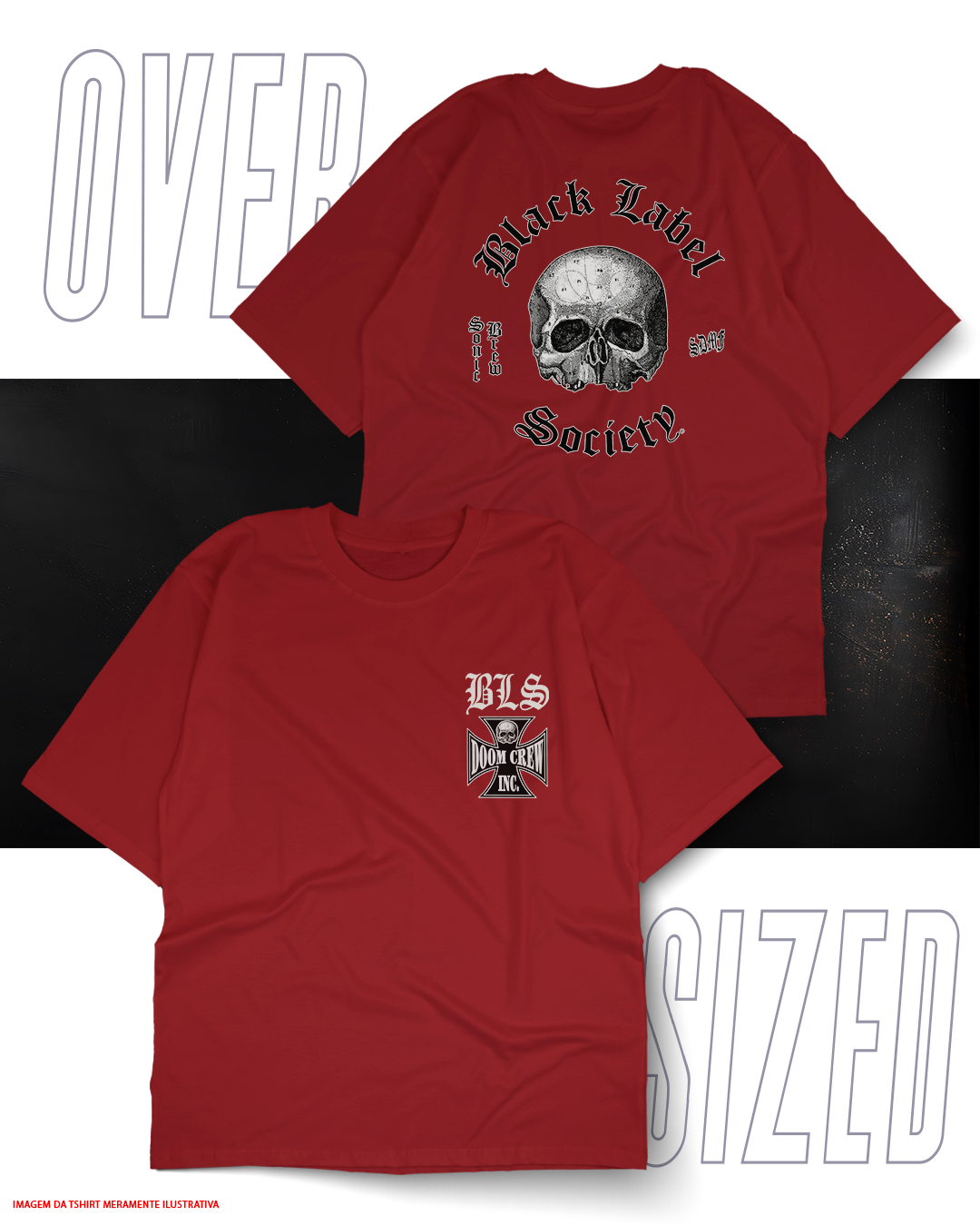 Oversized Unissex - Black Label Society