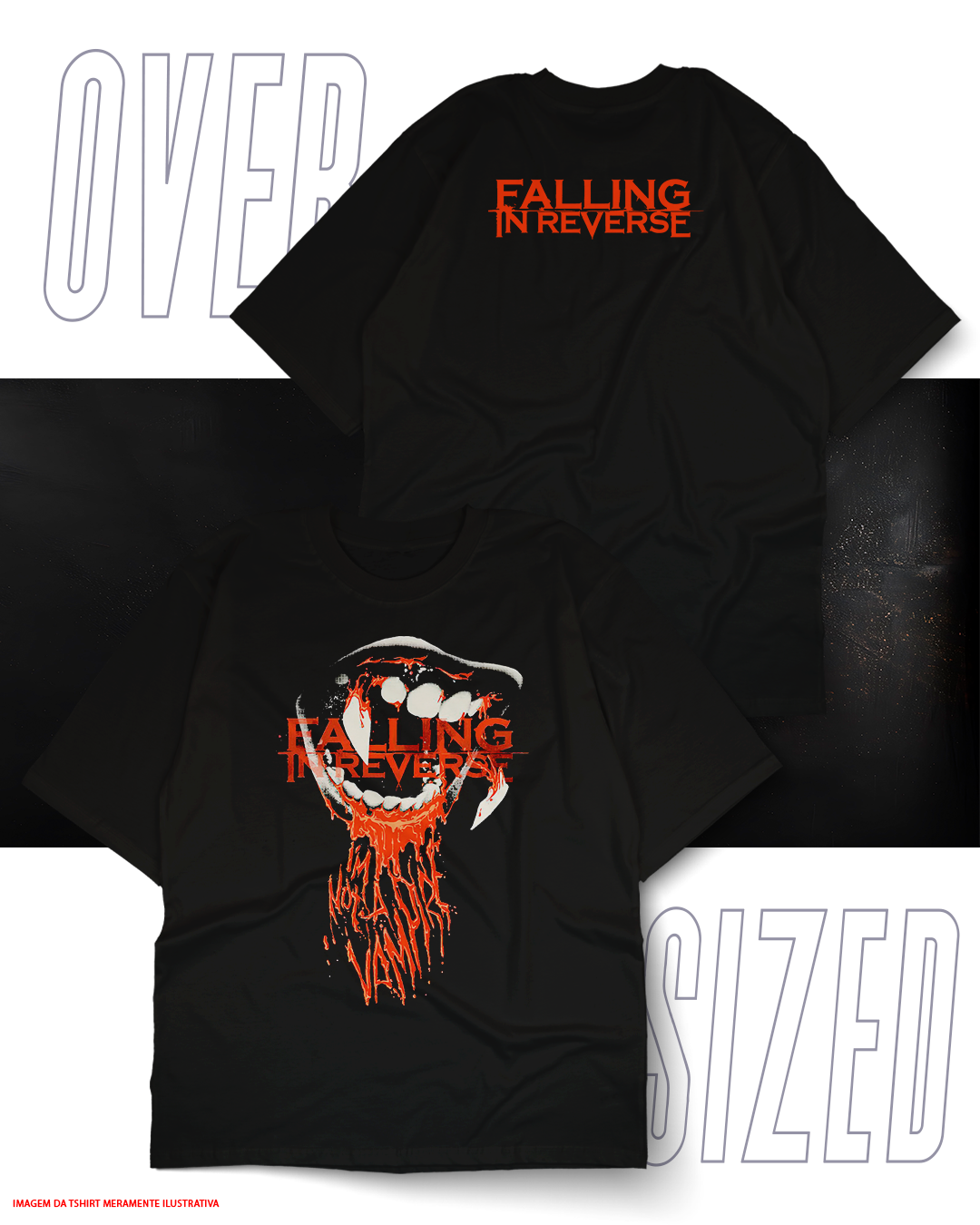 Oversized Unissex - Falling in Reverse