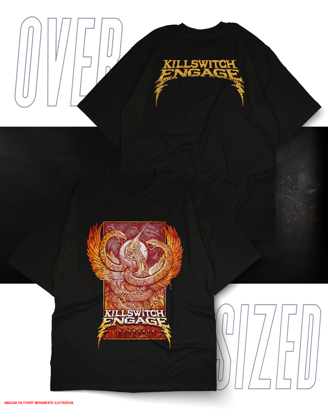 Oversized Unissex - Killswitch Engage