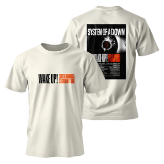 Camiseta Premium - System of a Down - WAKE UP! SOUTH AMERICA STADIUM TOUR