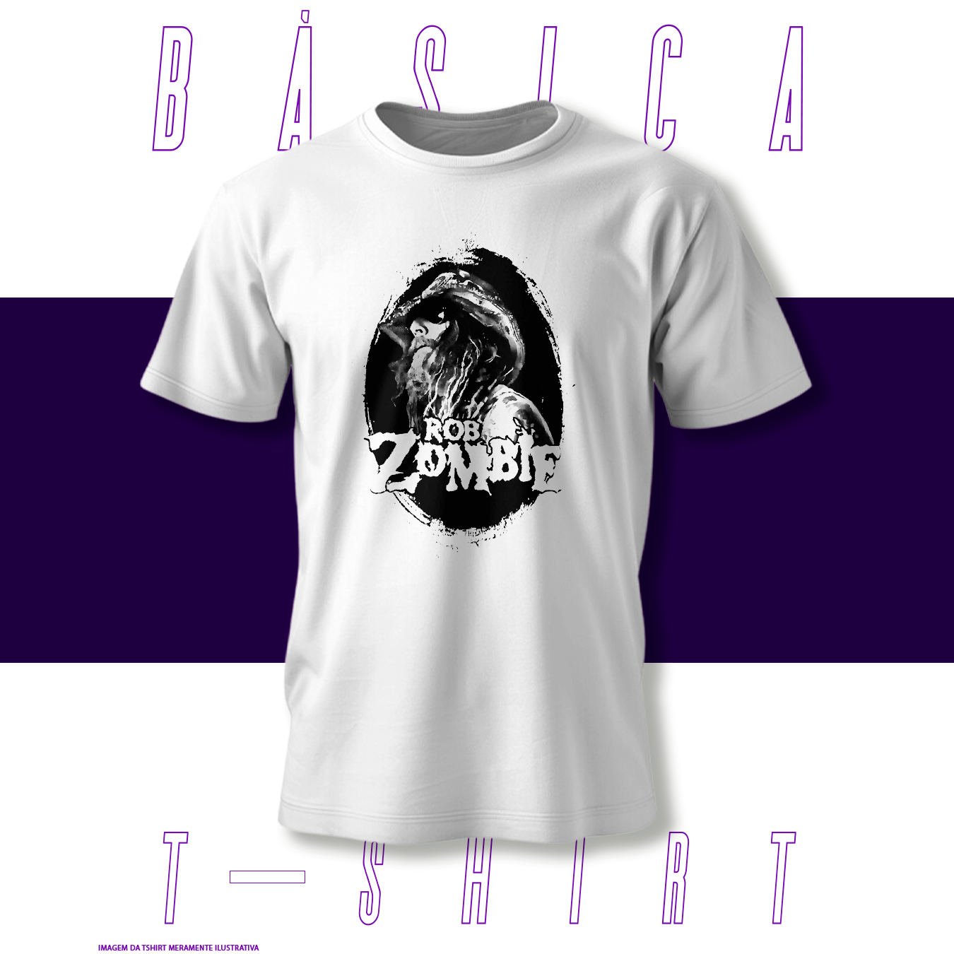 Camiseta Básica - Rob Zombie