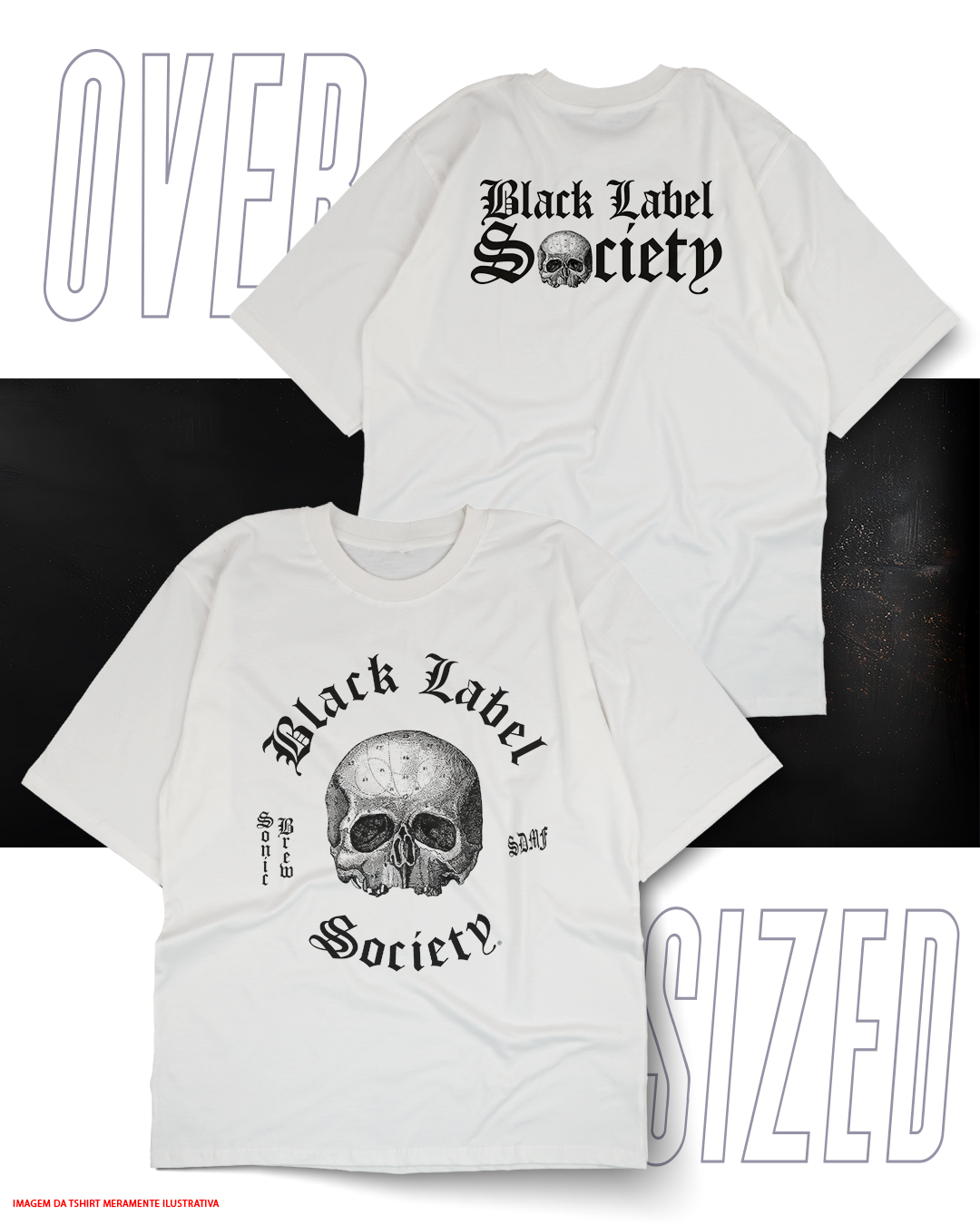 Oversized Unissex - Black Label Society