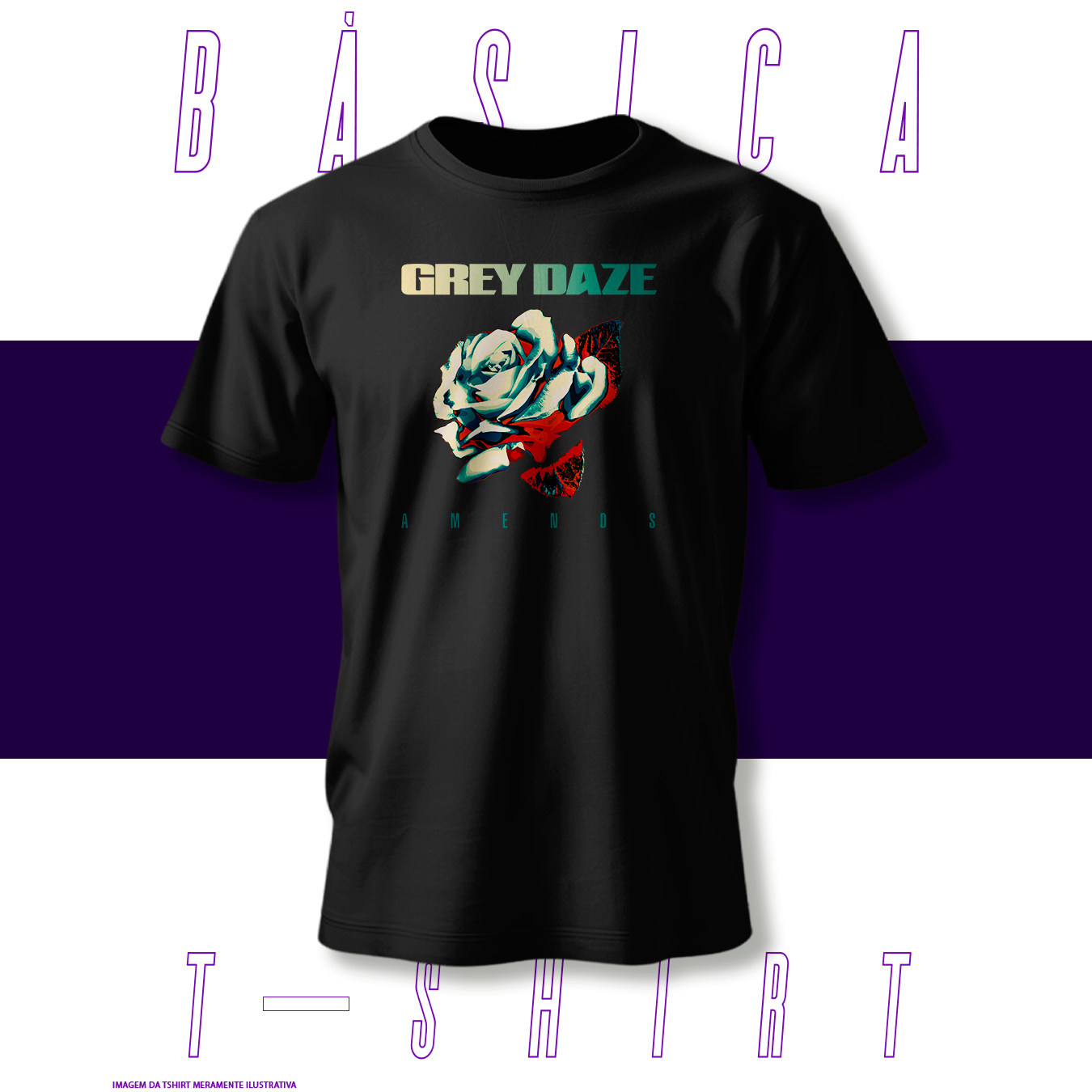 Camiseta Básica - Grey Daze
