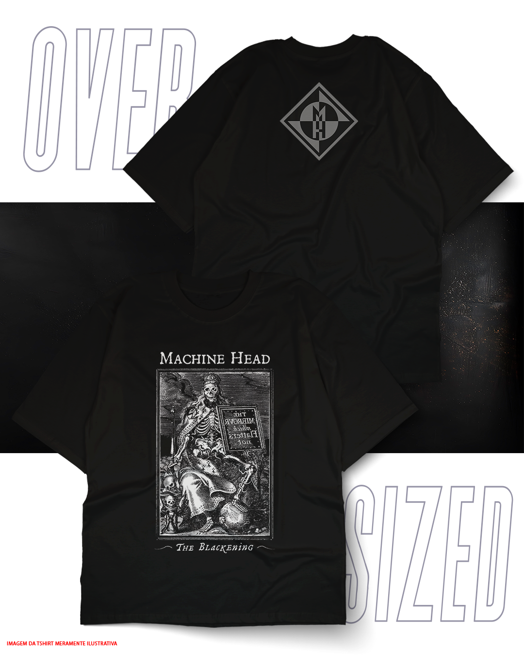 Oversized Unissex - Machine Head