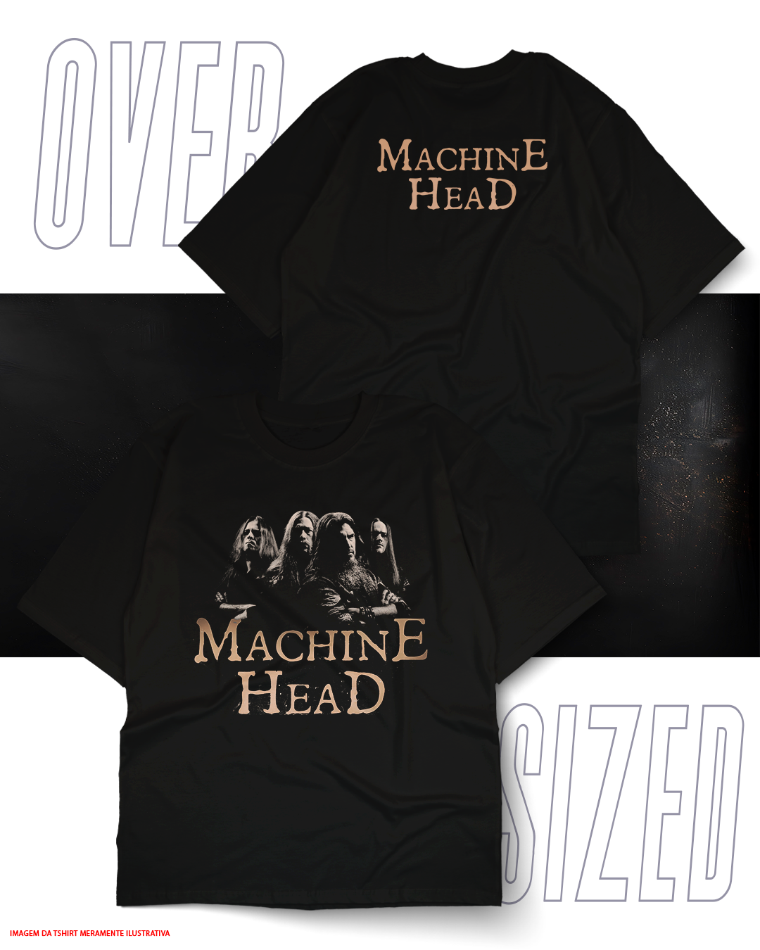 Oversized Unissex - Machine Head