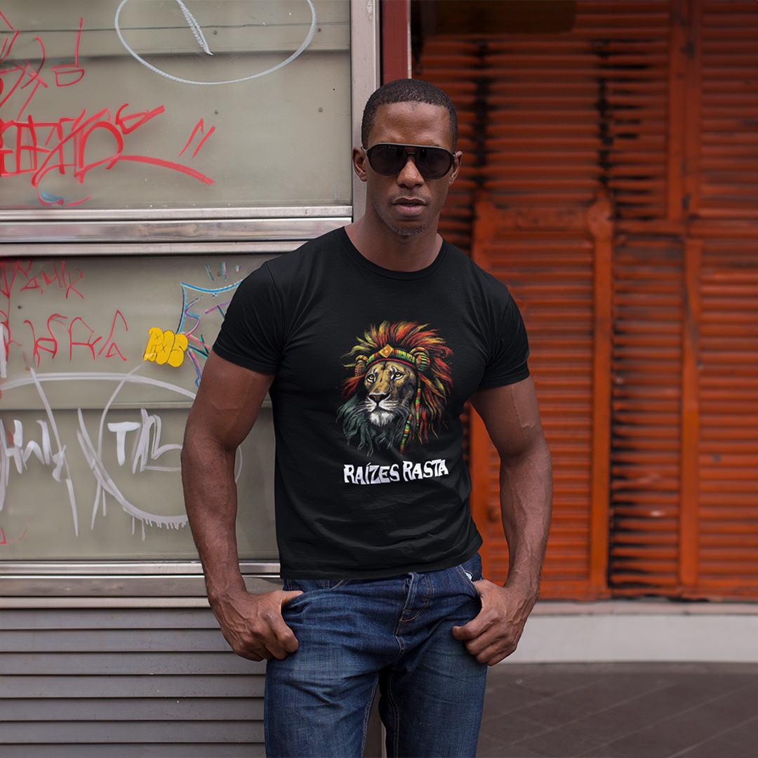 Nome do produto: Camiseta Prime Raízes Rasta Lion