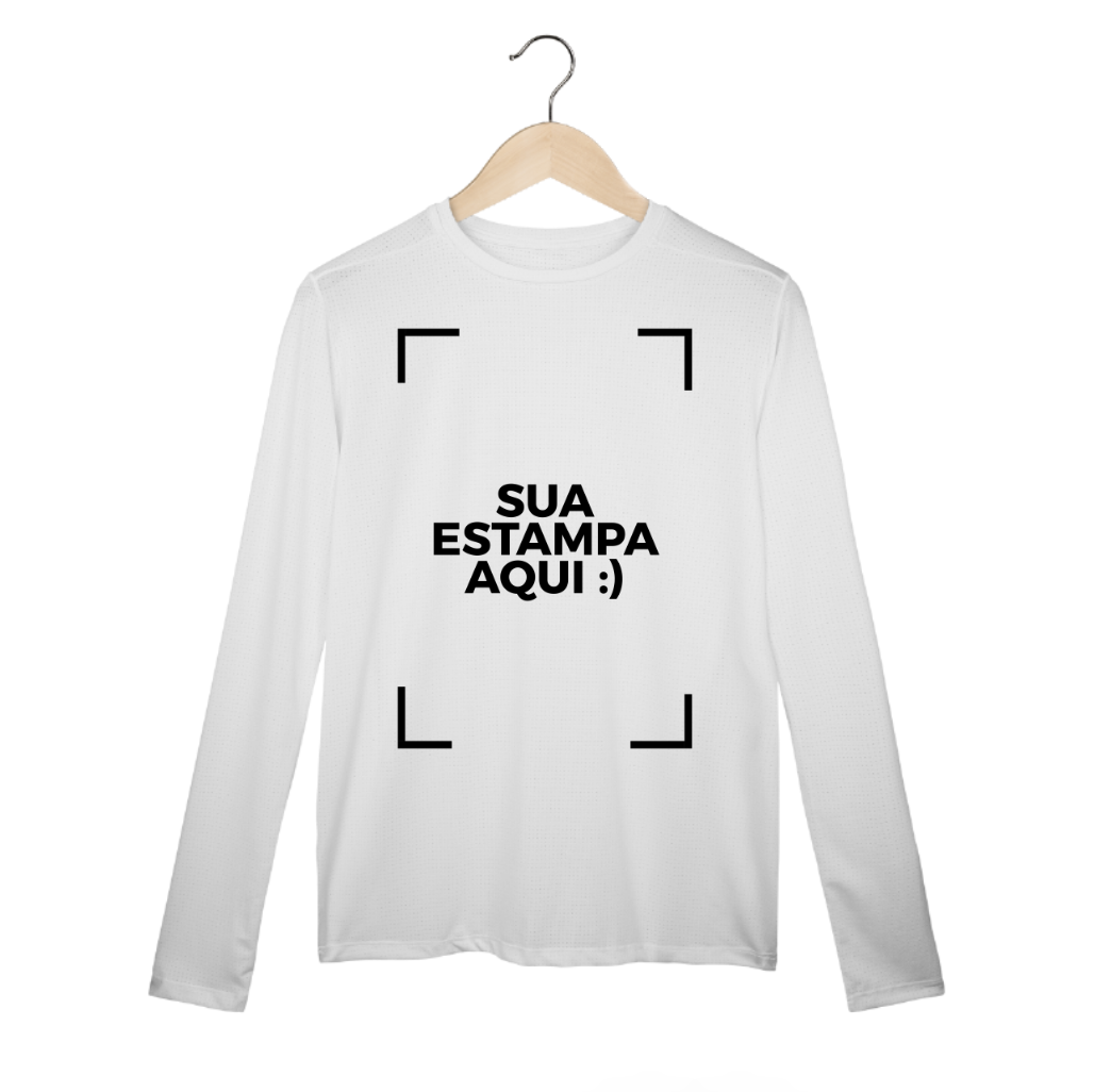 PERSONALIZE SUA MANGA LONGA SPORT DRY UV