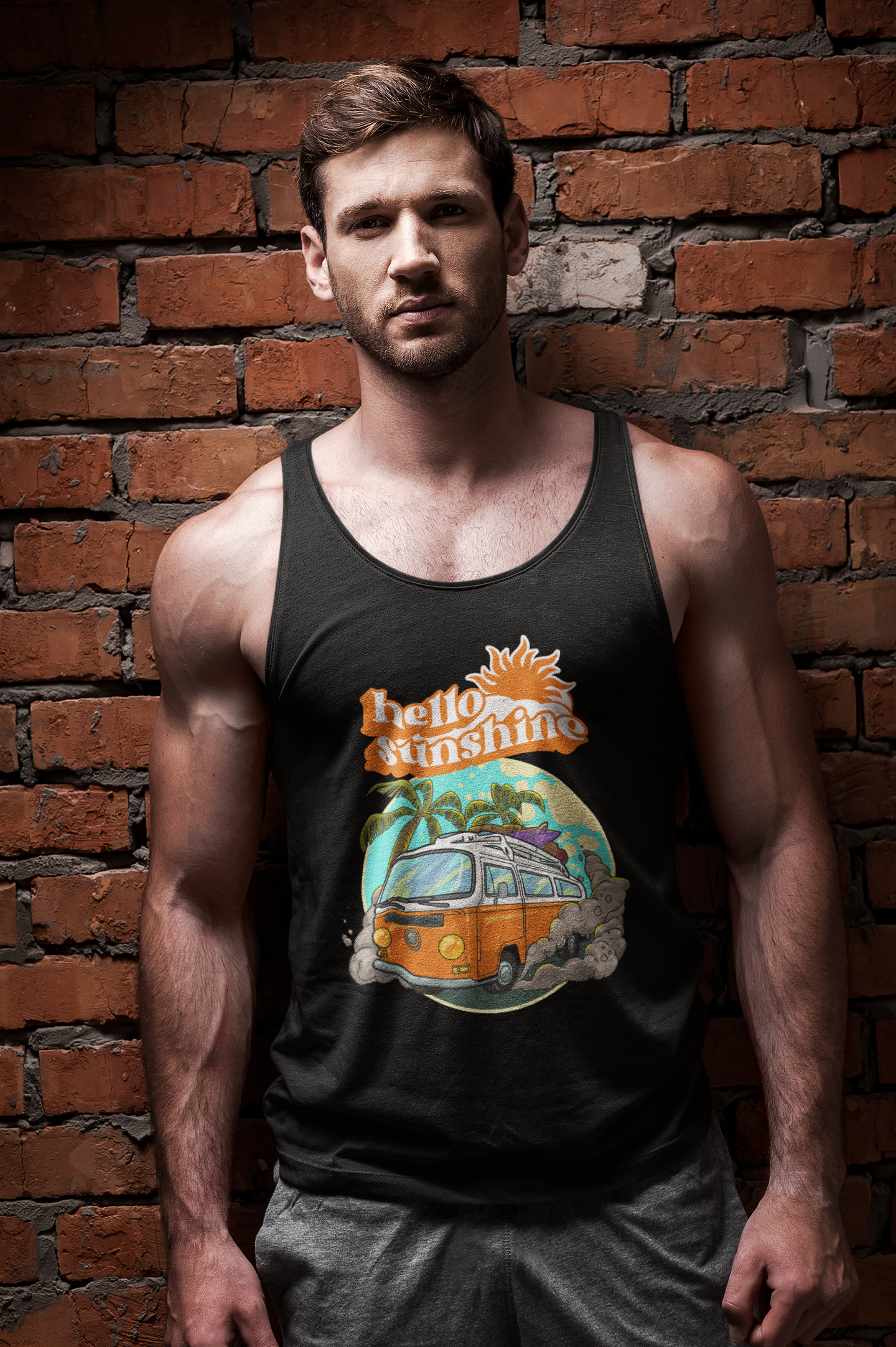 Nome do produto: Regata Classic Hello Sunshine