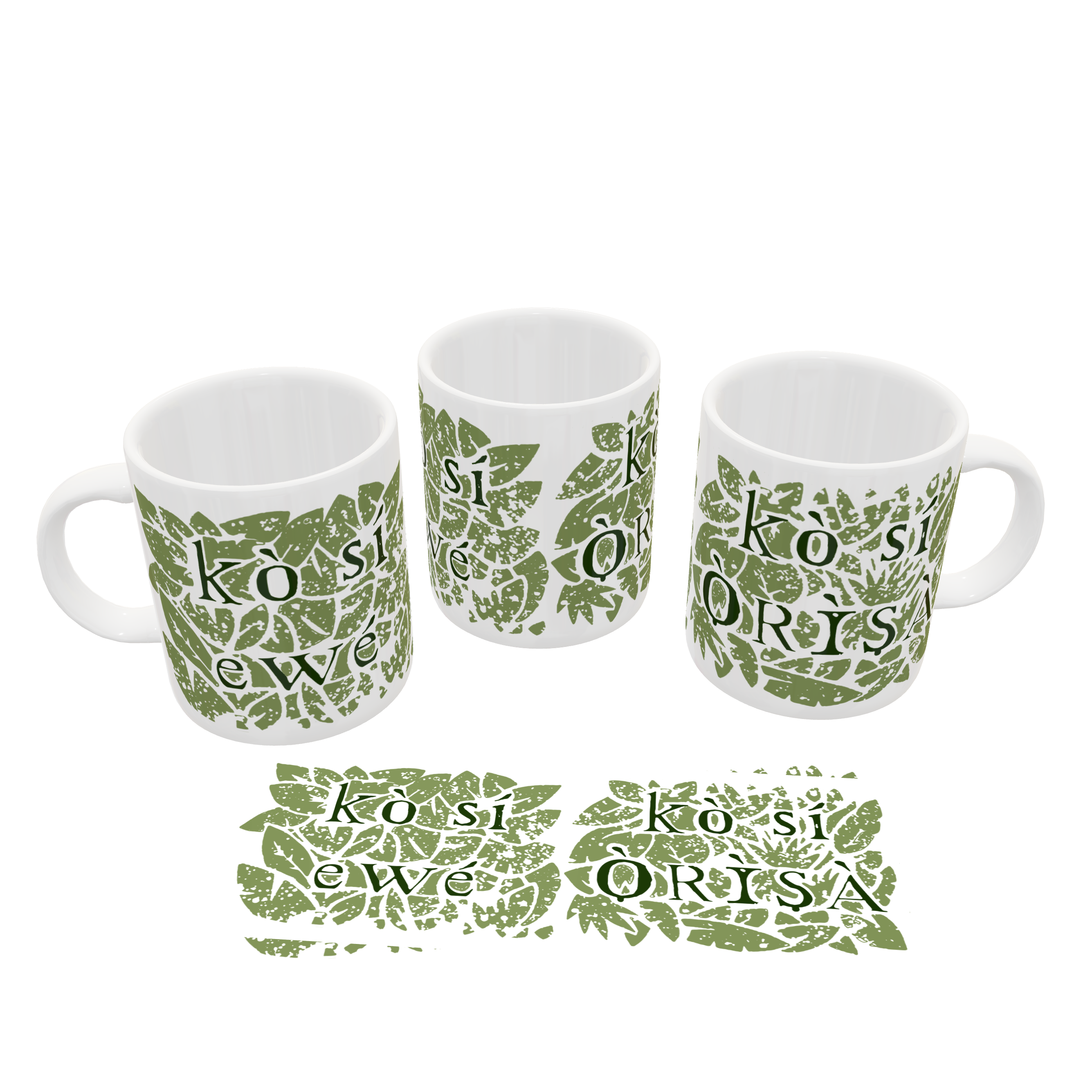 Nome do produto: Caneca Sem folha não há Orixá II