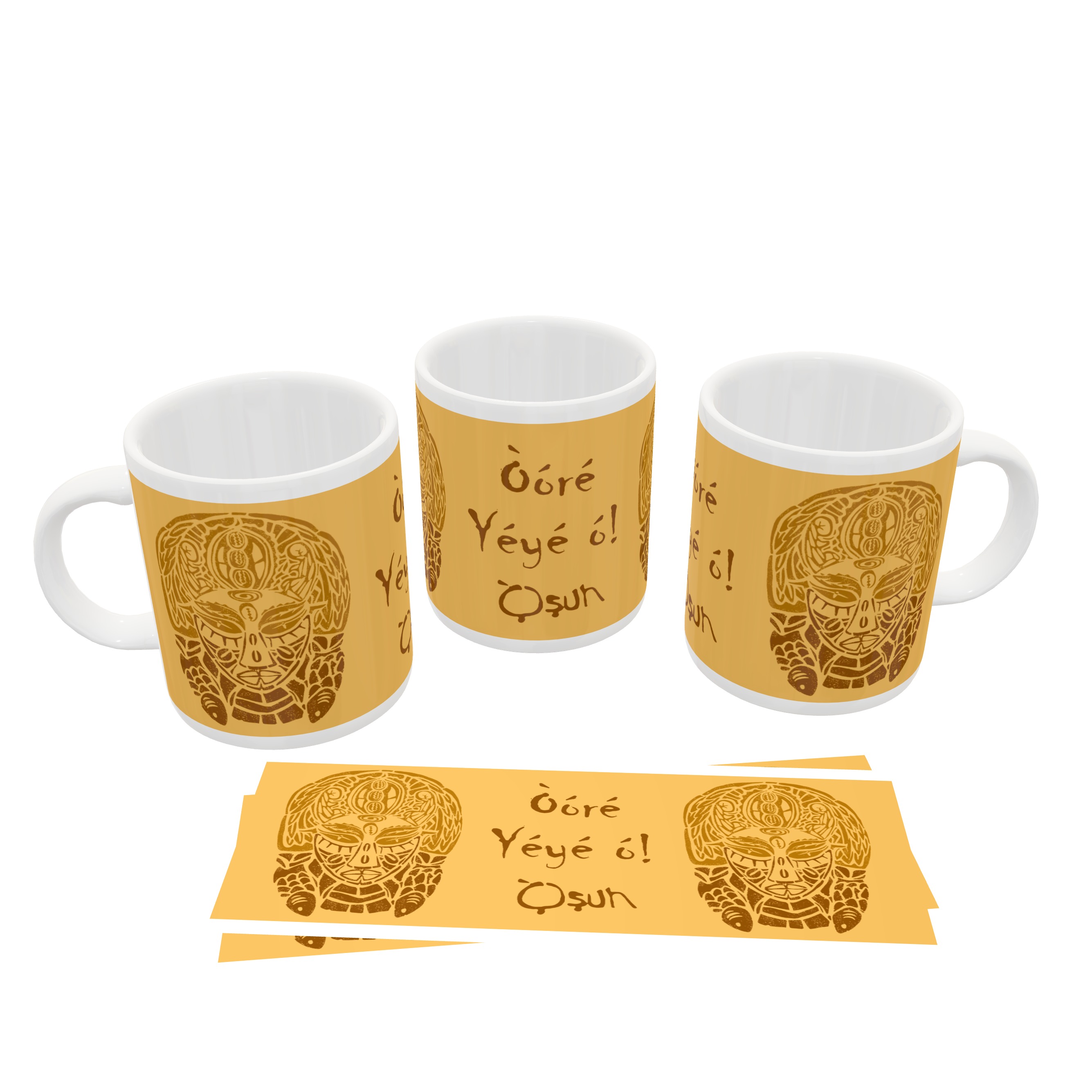 Nome do produto: Caneca Oxum - Amarela