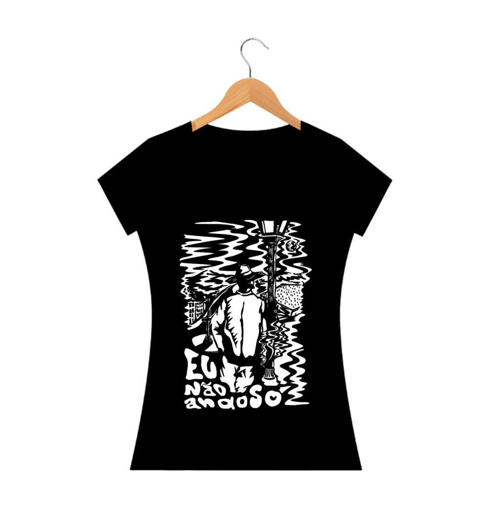 Nome do produto: Baby Long Prime Preta Exu - Eu não ando só 